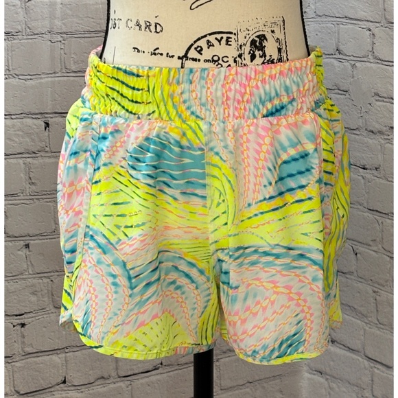 Avia Women's Multicolor Bike Lined Running Shorts (Size M) - Picture 1 of 9